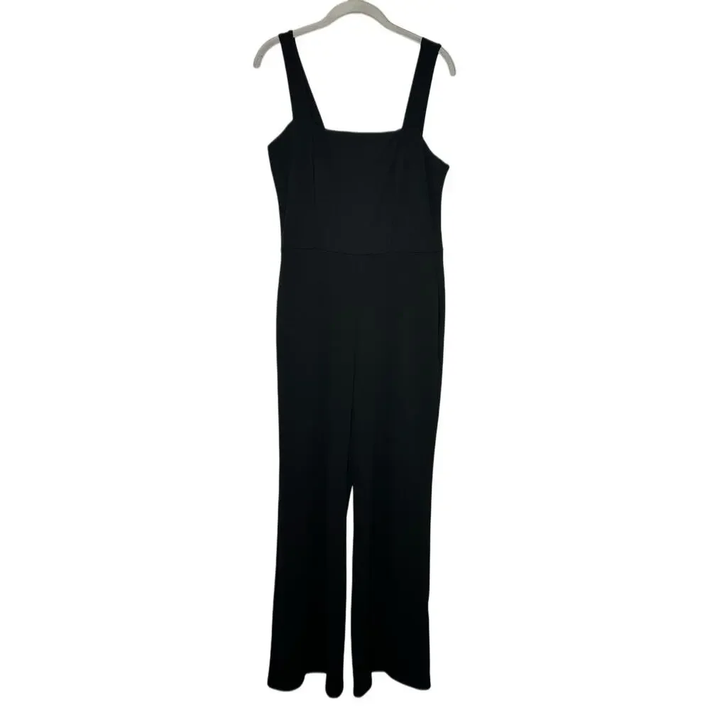 Sage The Label Womens Black Icon Square Neck Sleeveless Jumpsuit Size L NWT - Picture 1 of 10
